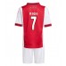 Ajax Raul Moro #7 Hjemmedraktsett Barn 2025-26 Korte ermer (+ Korte bukser)